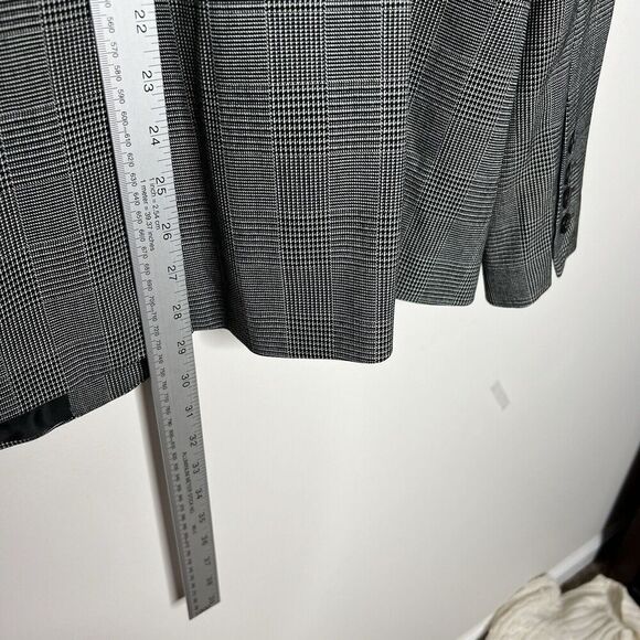 Norma Kamali Blazer Womens 18 Houndstooth Single Button Jacket Lined‎ Career - Picture 5 of 16